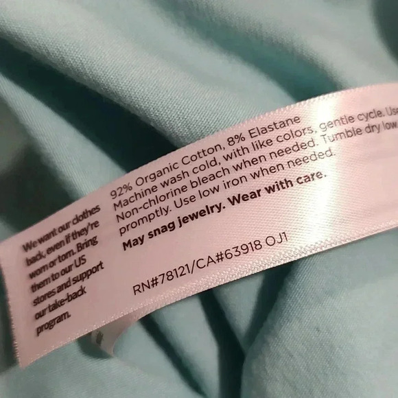 EILEEN FISHER TRACEABLE Tee Shirt Dress Organic Cotton Crewneck - Picture 5 of 5